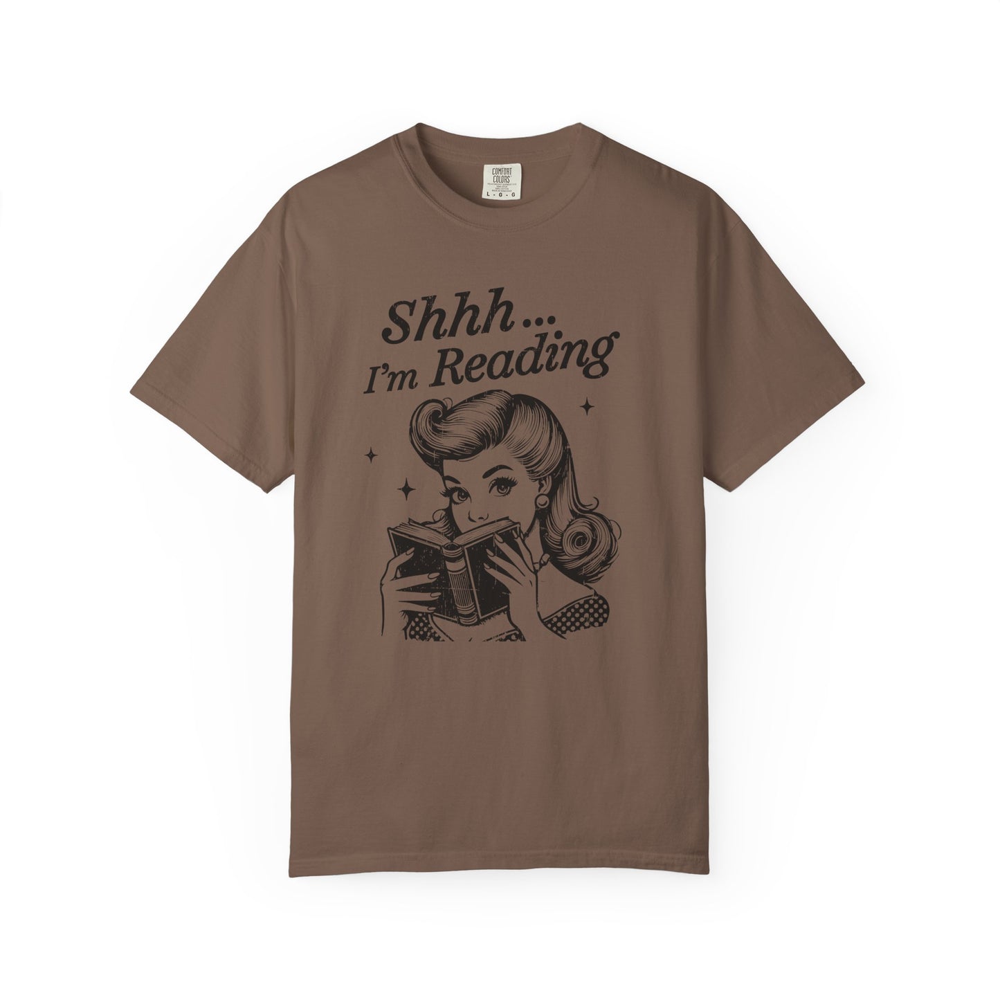 Shh I'm reading Comfort Colors® Unisex T-shirt, Book Lover Tee - PopCultureByDesign36