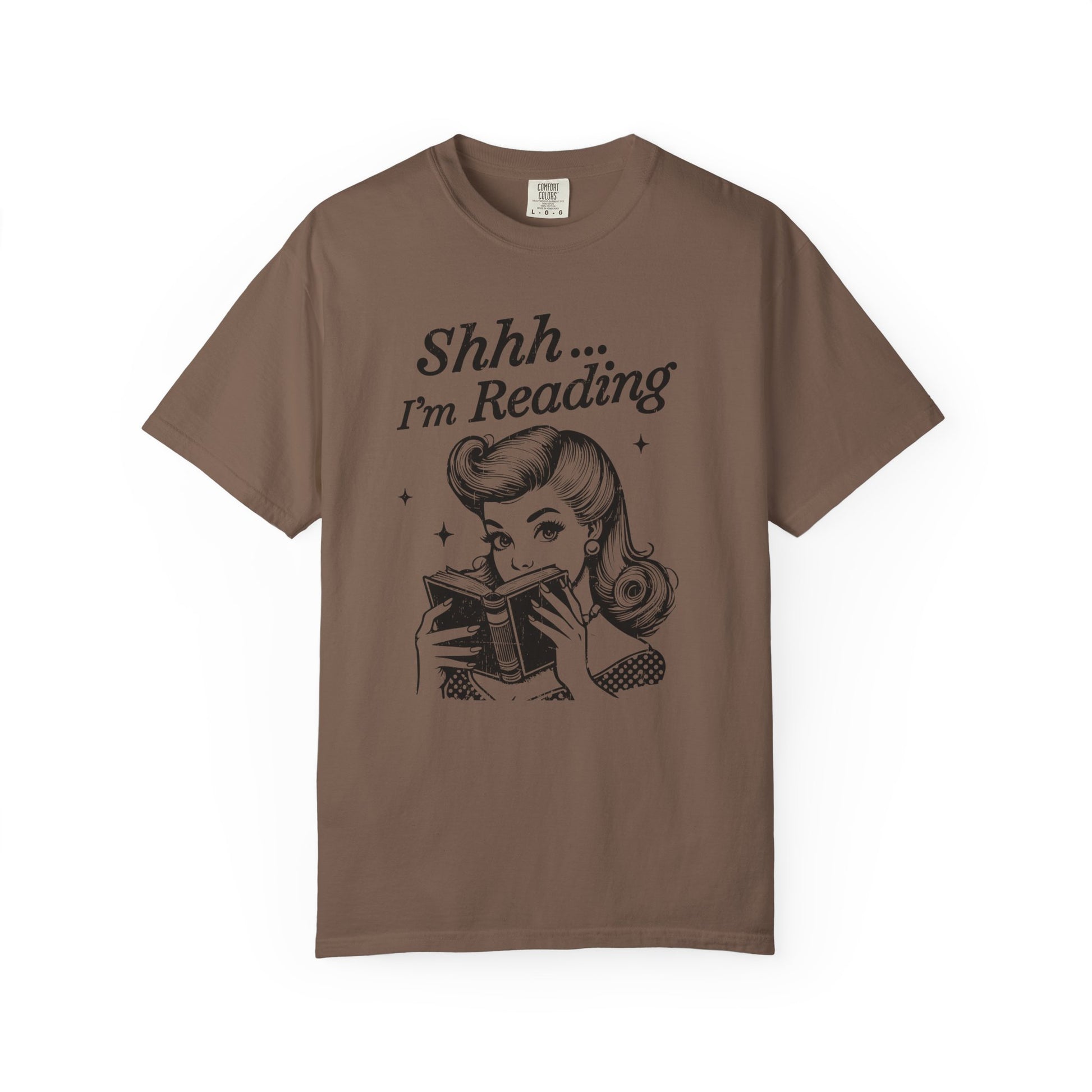 Shh I'm reading Comfort Colors® Unisex T-shirt, Book Lover Tee - PopCultureByDesign36