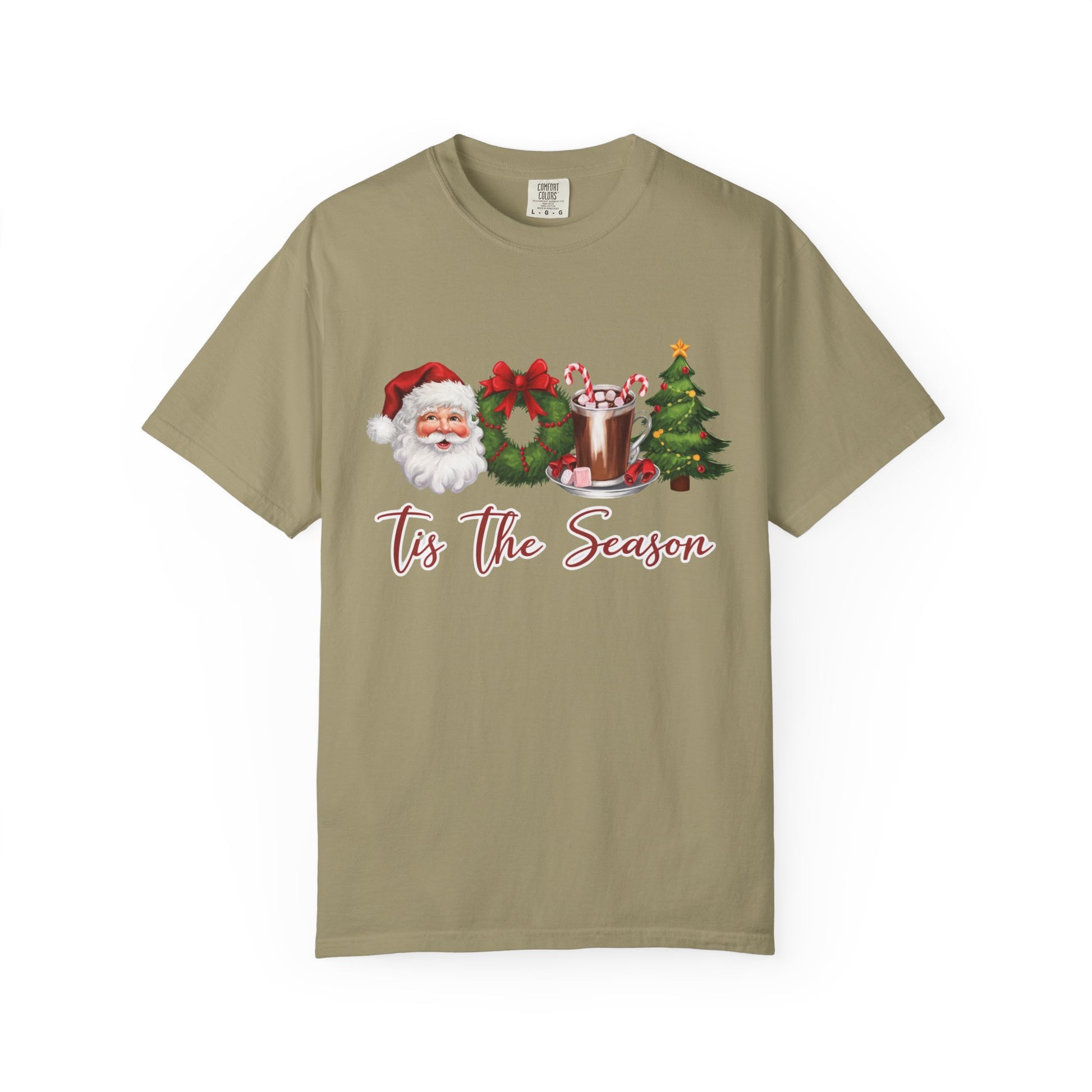 Comfort Colors® Retro Christmas, Tis the Season, Santa Claus Watercolor Christmas - PopCultureByDesign36