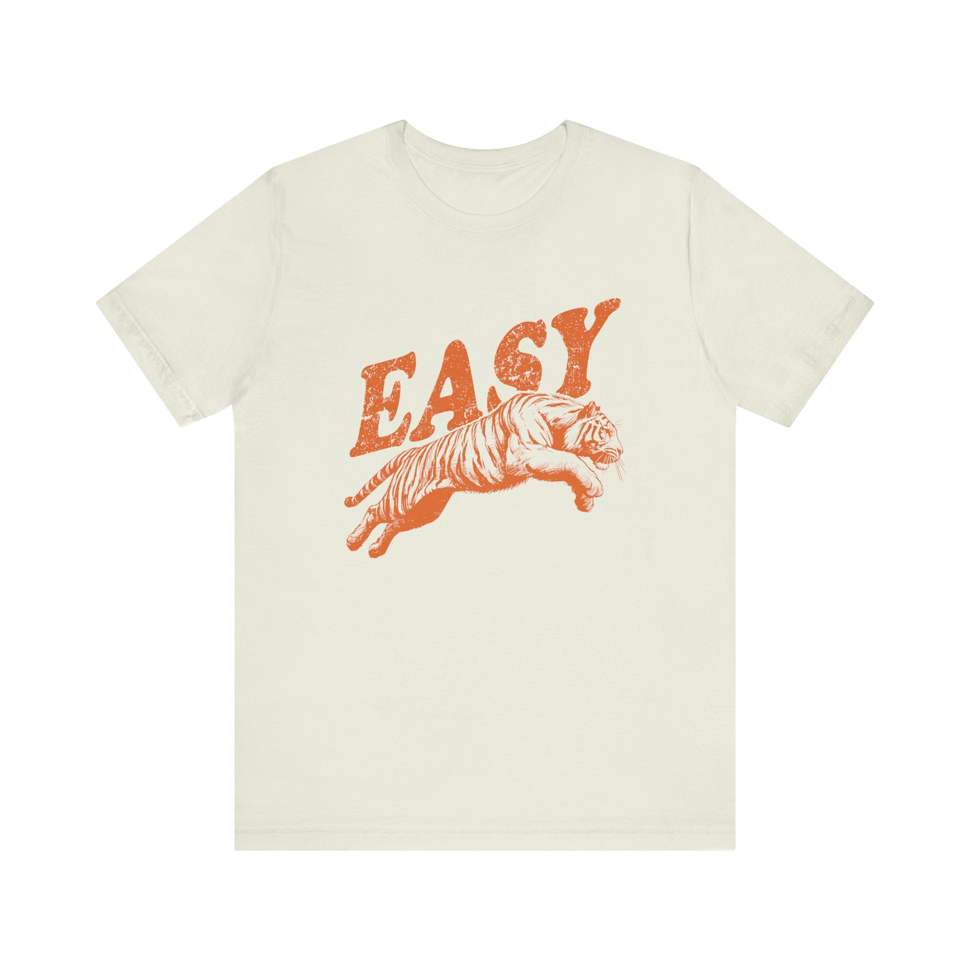 Easy Orange Tiger Shirt, Retro Boho Tee, Hippie Clothes, Indie Shirt - PopCultureByDesign36