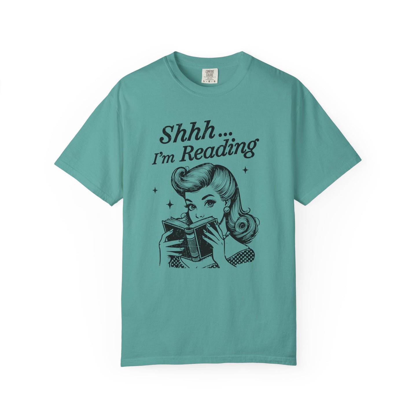 Shh I'm reading Comfort Colors® Unisex T-shirt, Book Lover Tee - PopCultureByDesign36