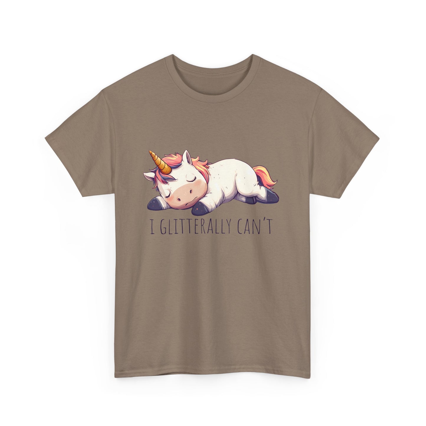 I glitterly can't, cute unicorn shirt, lazy unicorn shirt, funny unicorn shirt - PopCultureByDesign36
