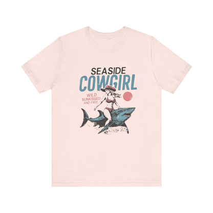 Seaside cowgirl retro summer Shirt, Western beach Shirt, Wild sunkissed Shirt - PopCultureByDesign36