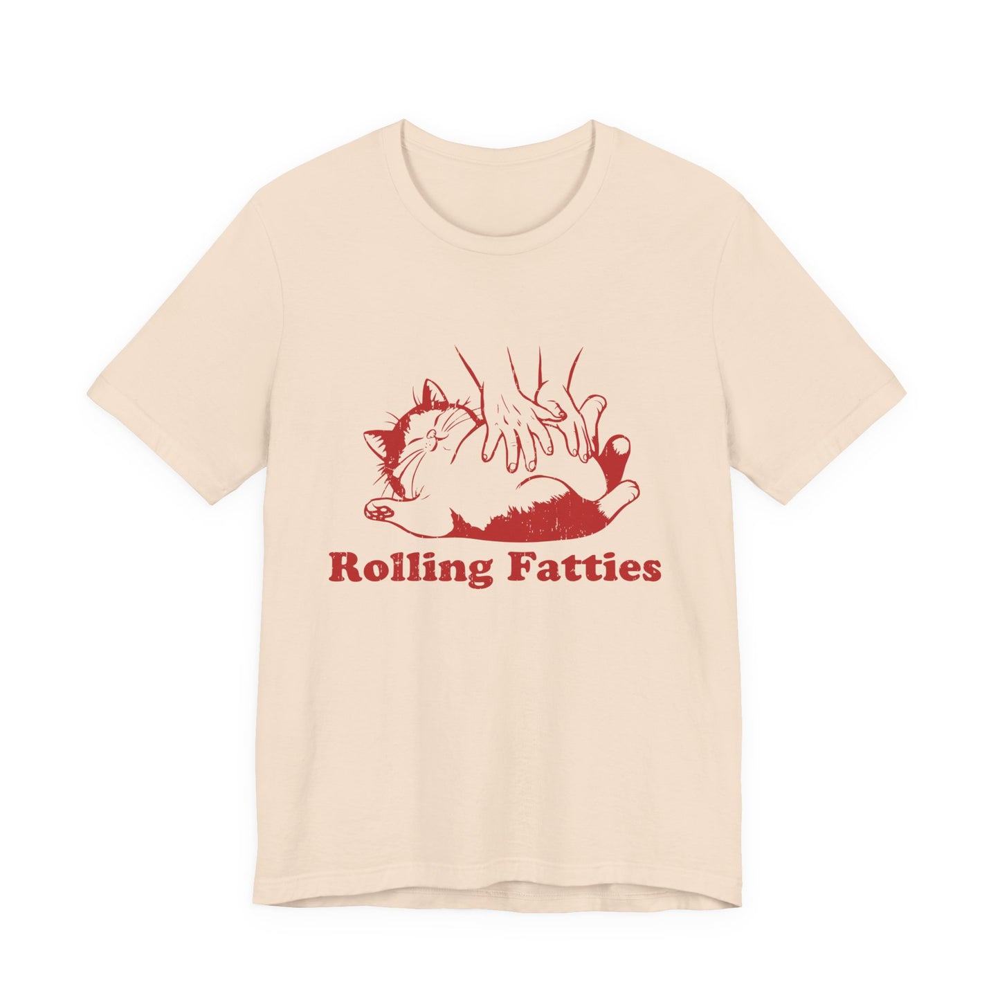 Rolling Fatties Cat TShirt, Funny Cat Graphic Shirt, Cat Lovers Gift - PopCultureByDesign36