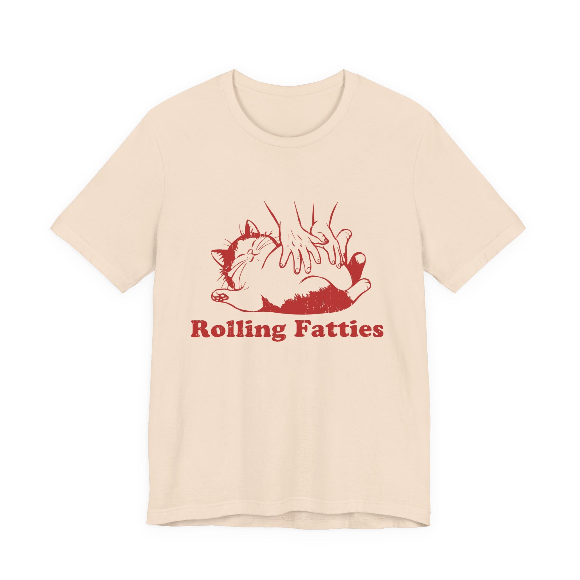 Rolling Fatties Cat TShirt, Funny Cat Graphic Shirt, Cat Lovers Gift - PopCultureByDesign36