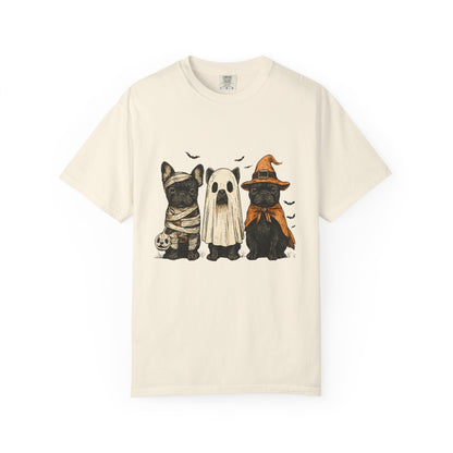 French Puppies Halloween T-shirt, Cute Frenchie Halloween, Dog Lover Shirt - PopCultureByDesign36