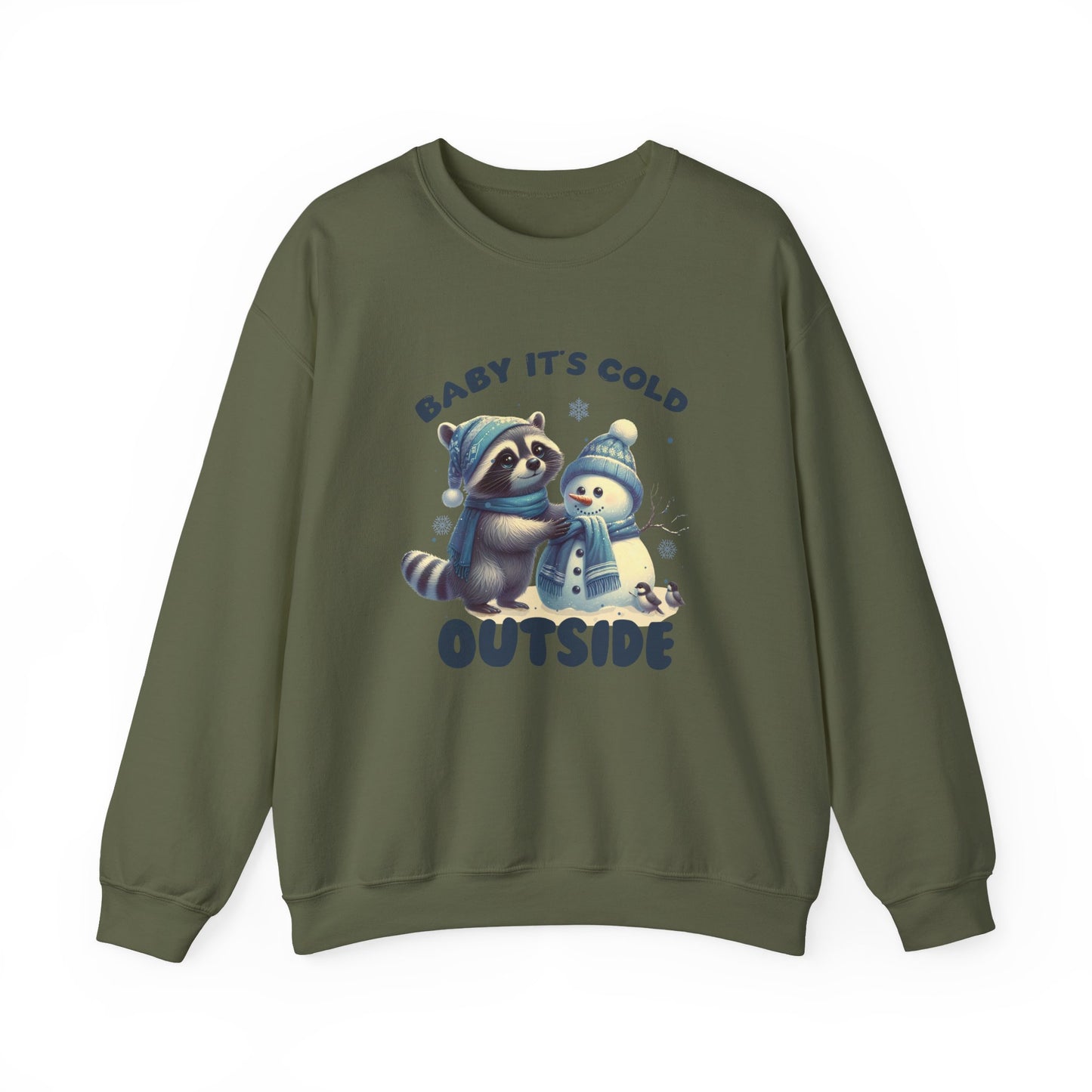 Baby Its Cold Outside Raccoon, Cute Christmas Raccoon, Winter Humor - PopCultureByDesign36