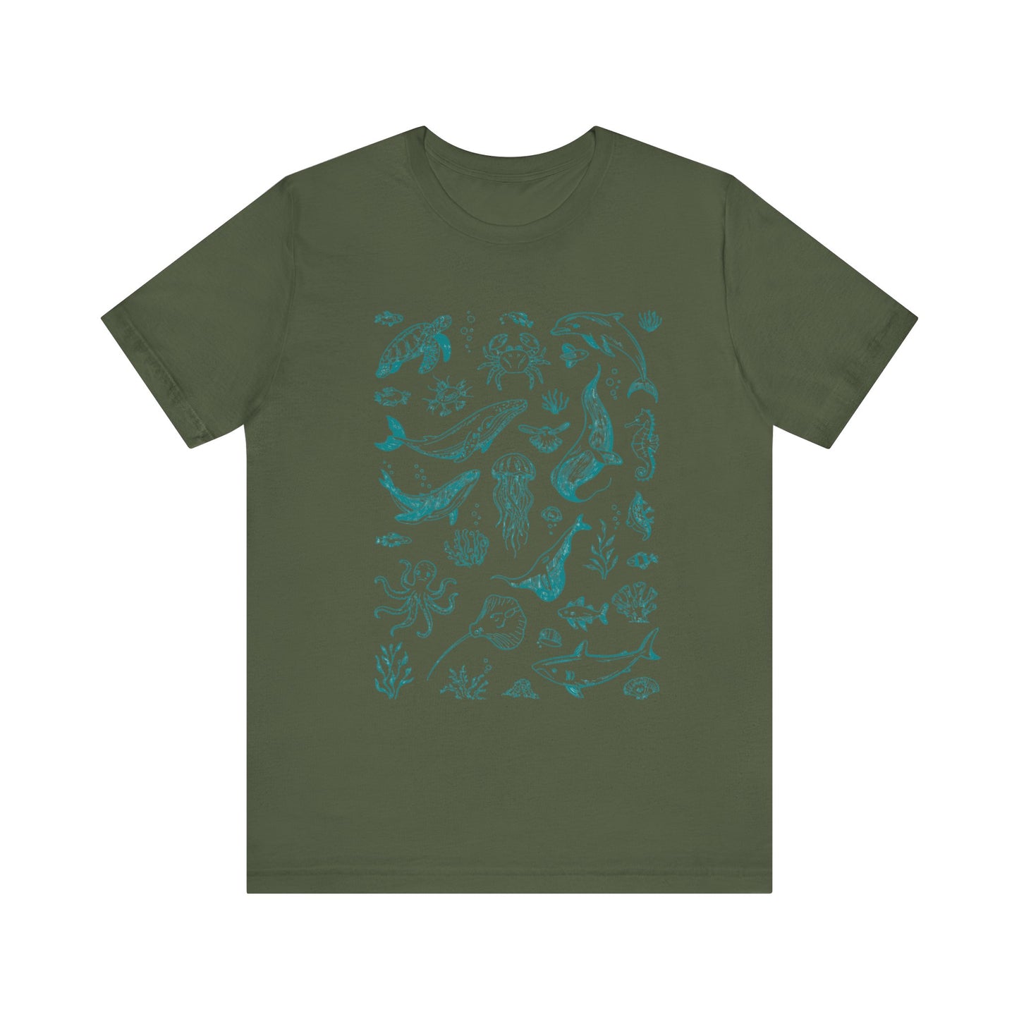 Vintage Ocean Tattoo Style T-Shirt, Retro Ocean Shirt, Ocean Shirt For Men - PopCultureByDesign36