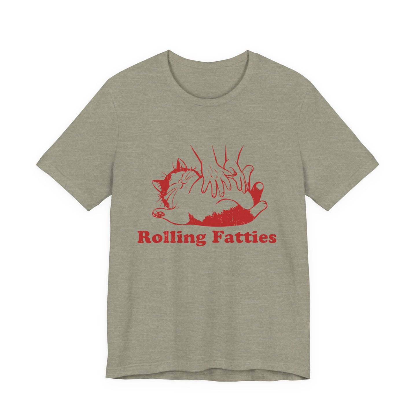 Rolling Fatties Cat TShirt, Funny Cat Graphic Shirt, Cat Lovers Gift - PopCultureByDesign36