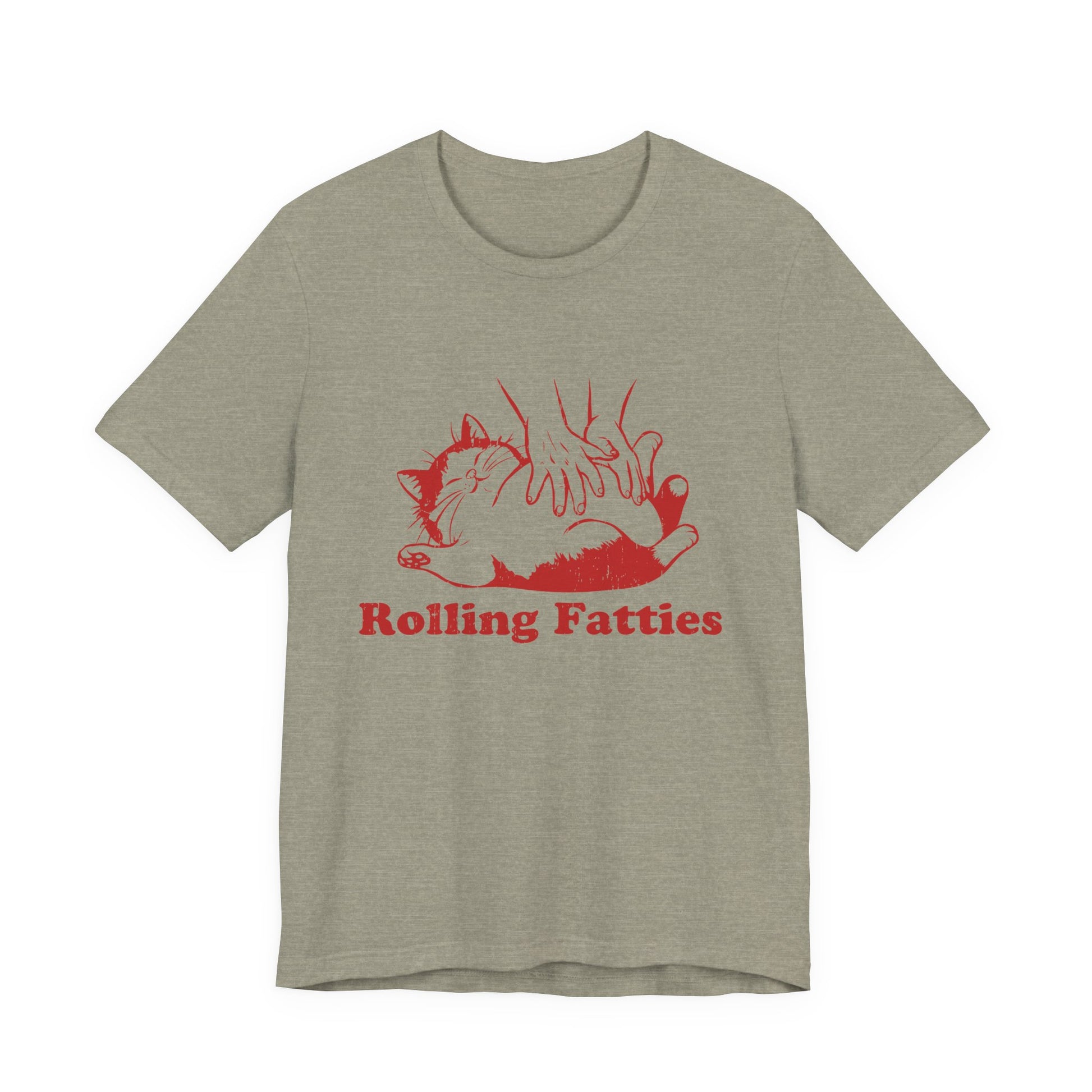 Rolling Fatties Cat TShirt, Funny Cat Graphic Shirt, Cat Lovers Gift - PopCultureByDesign36