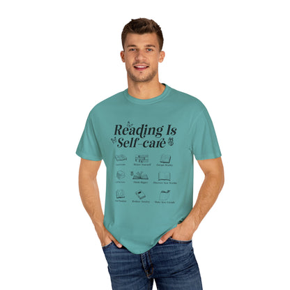 Book Lover Tee, Relaxation Vibes Shirt, Mindfulness Gift, Cozy Reading Top - PopCultureByDesign36