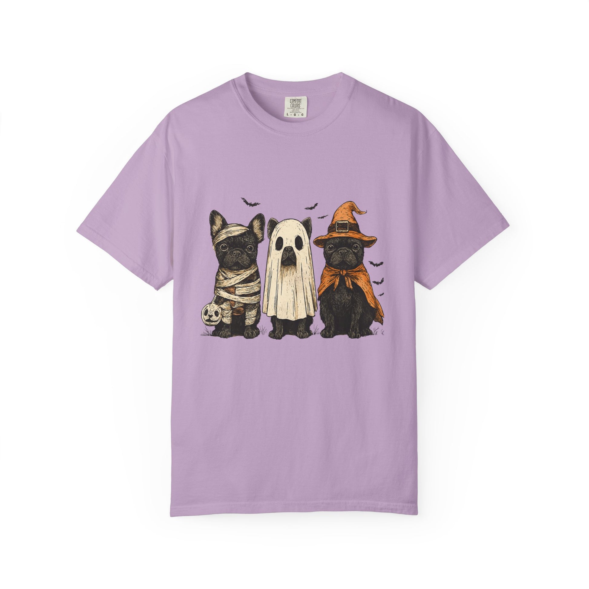 French Puppies Halloween T-shirt, Cute Frenchie Halloween, Dog Lover Shirt - PopCultureByDesign36