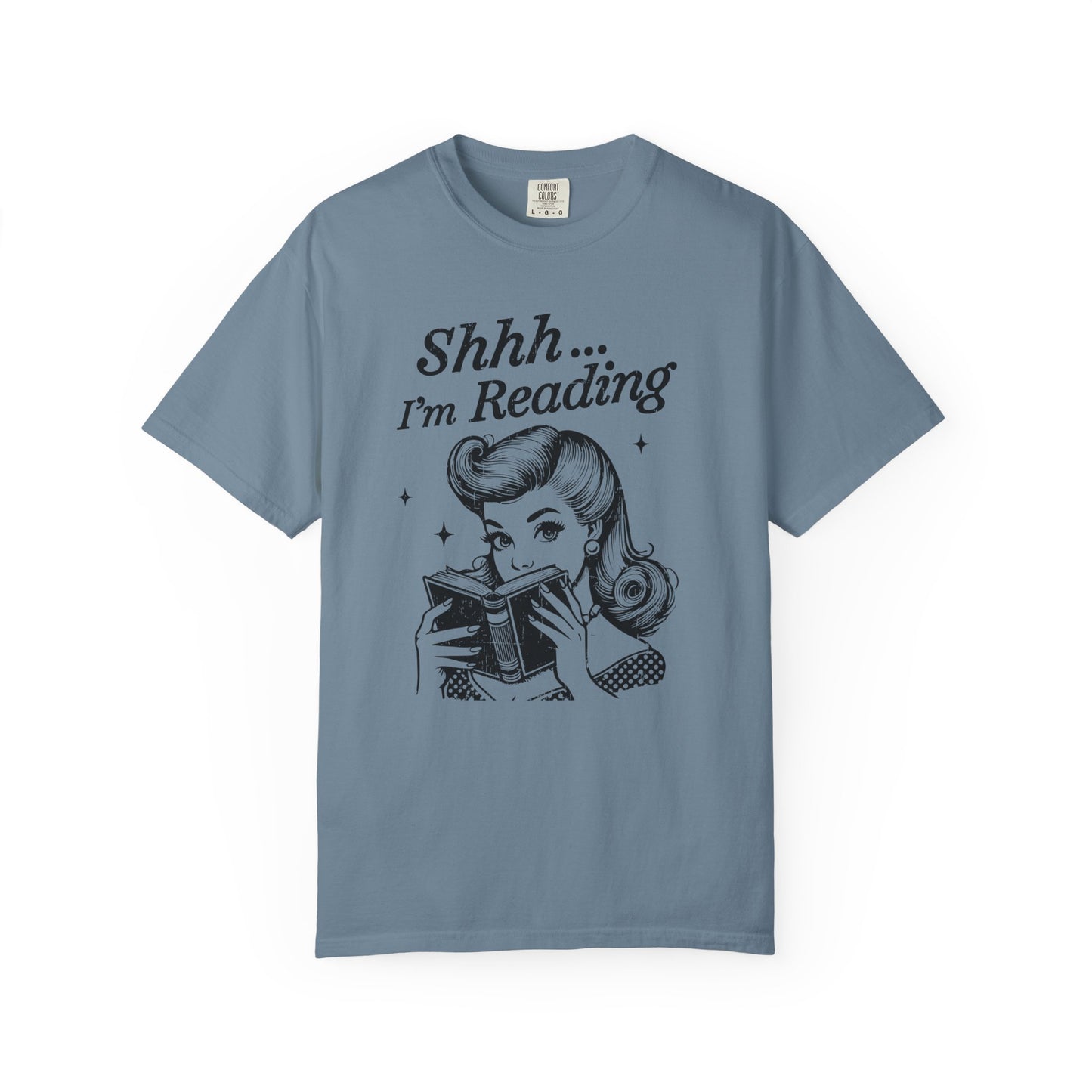 Shh I'm reading Comfort Colors® Unisex T-shirt, Book Lover Tee - PopCultureByDesign36