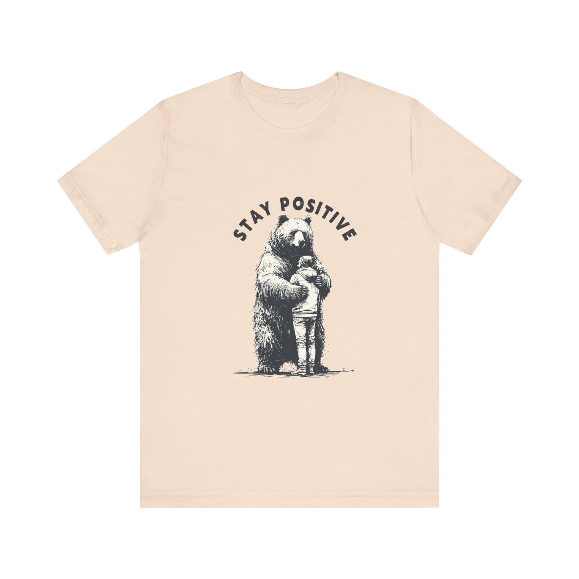 Stay Positive Bear Hug Shirt, Mental Health Shirt, Bear Hug Tee - PopCultureByDesign36