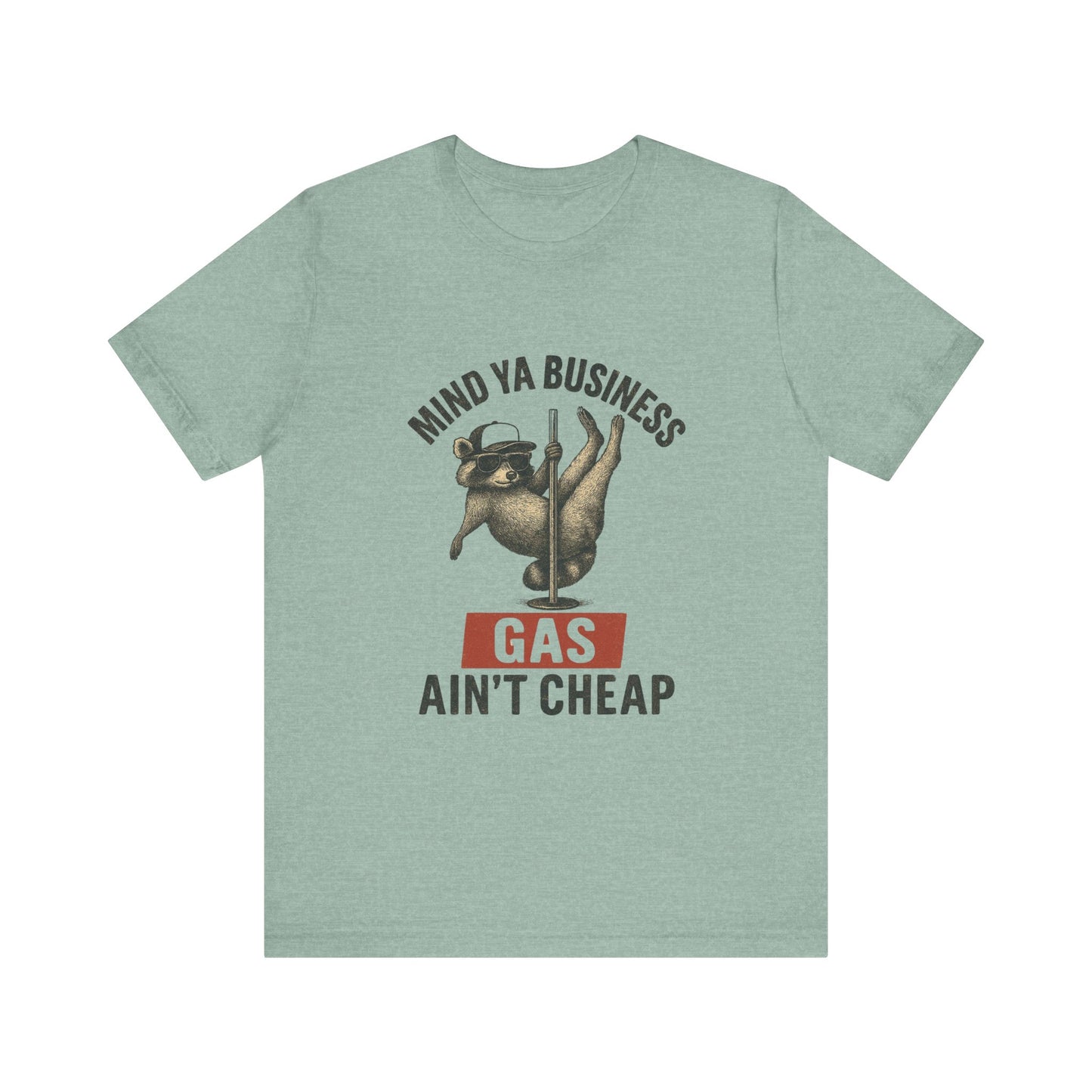 Funny Raccoon Pole Dancing Unisex Tee, Humorous Graphic Tee, - PopCultureByDesign36