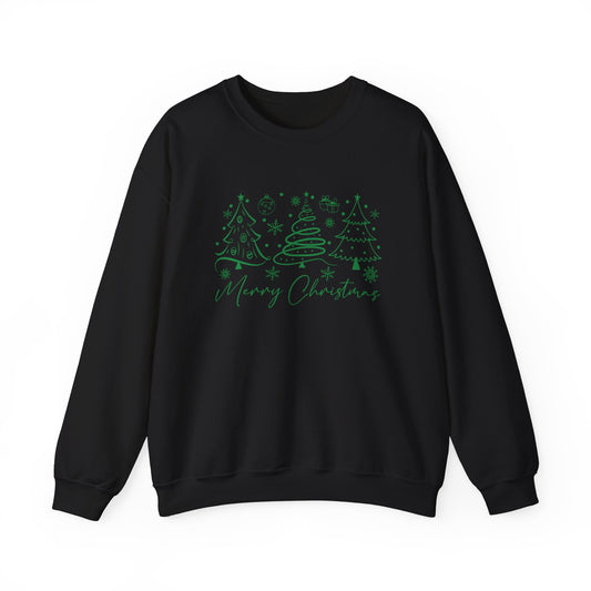 Boho Style Merry Christmas Sweatshirt, Cozy Christmas Outfit - PopCultureByDesign36