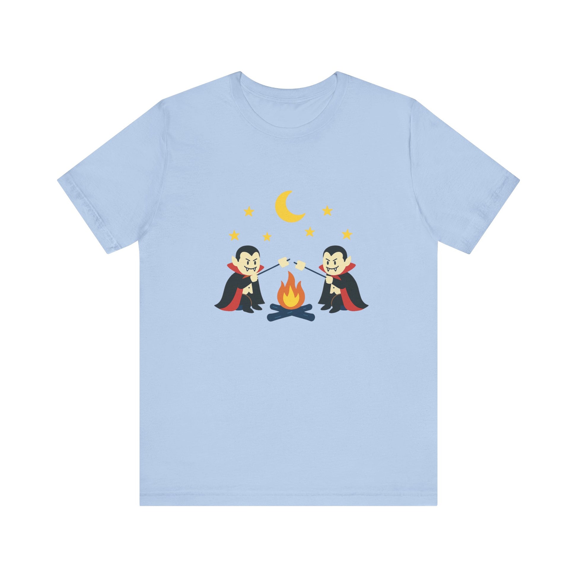 Camping Dracula Tee, Halloween Shirt, Spooky Camping Top - PopCultureByDesign36
