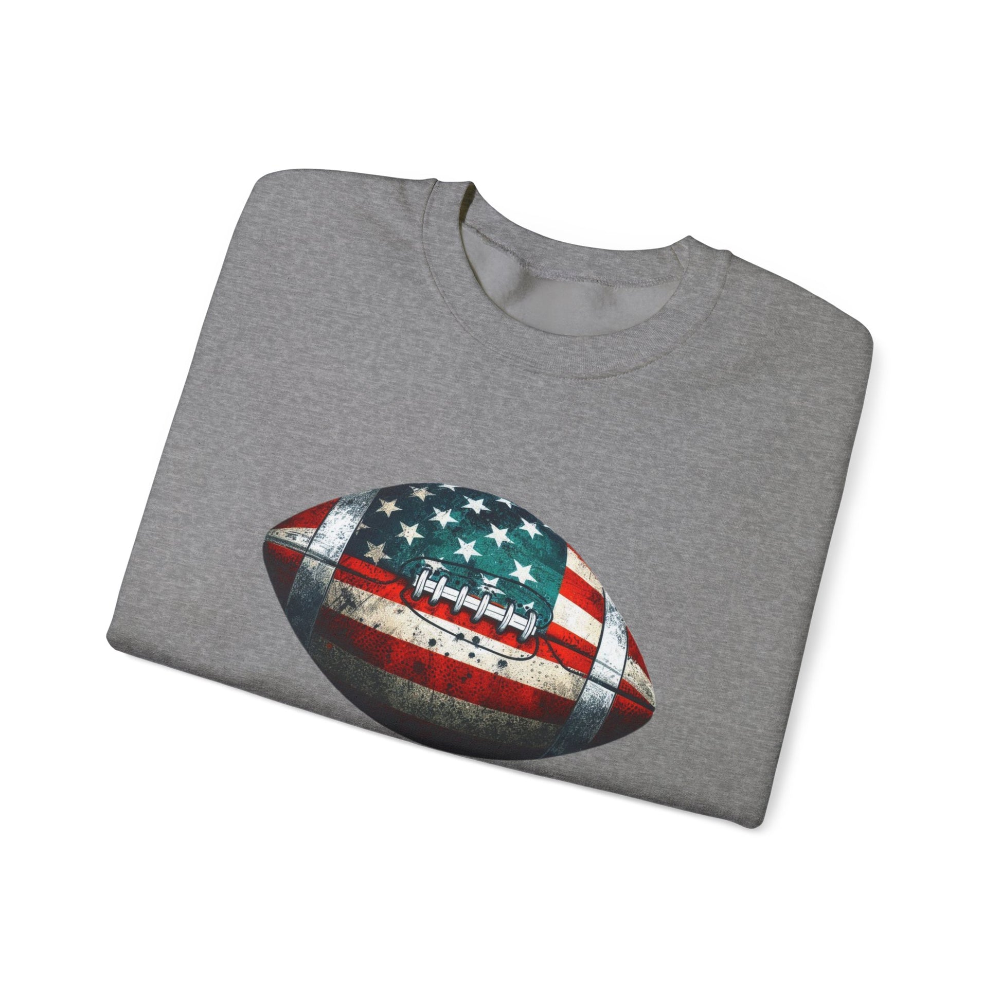 Patriotic Football Sweatshirt, Football Mom, Gameday Sweatshirt - PopCultureByDesign36