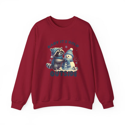 Baby Its Cold Outside Raccoon, Cute Christmas Raccoon, Winter Humor - PopCultureByDesign36