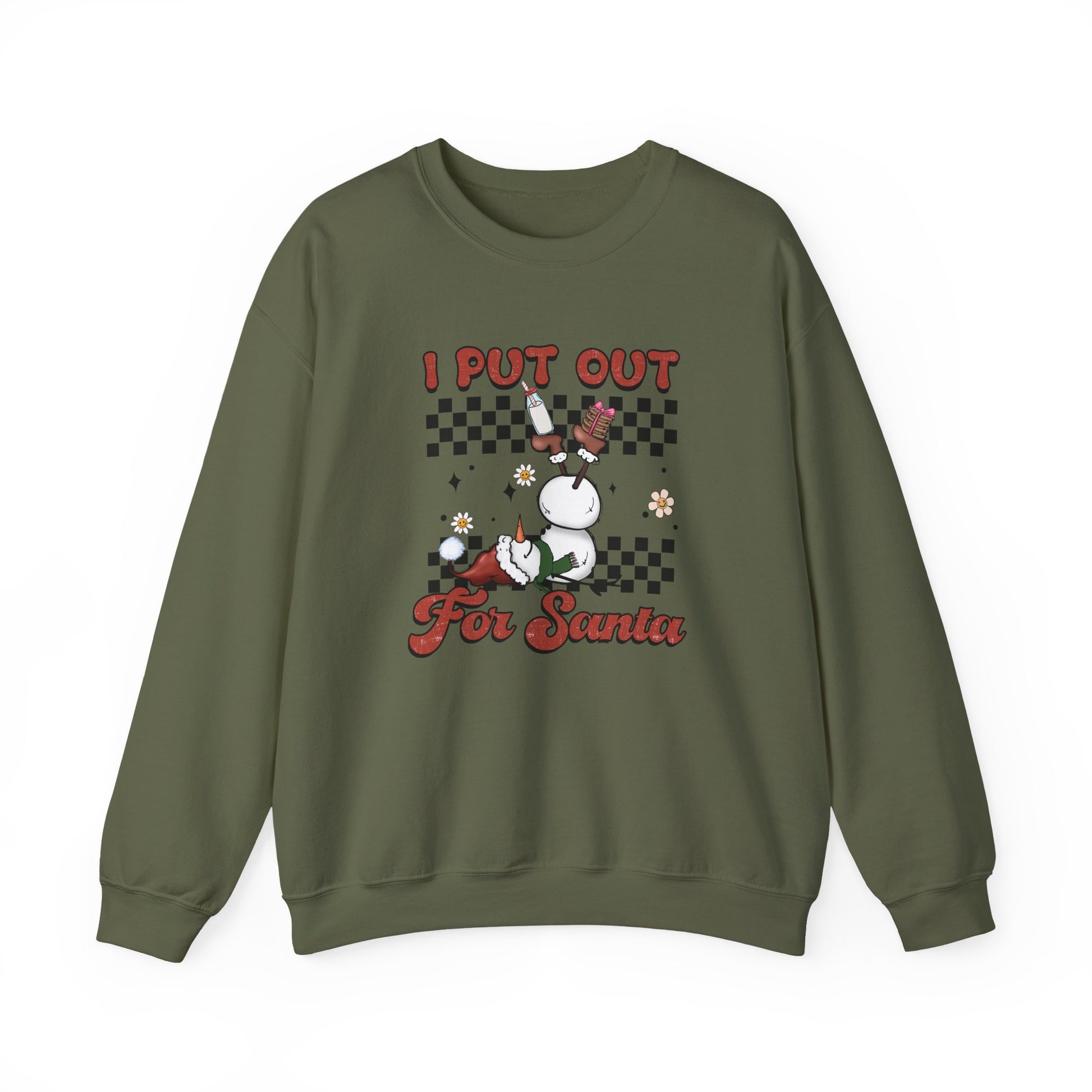 I Put Out For Santa Sweatshirt, Funny Christmas Sweatshirt, Funny Santa Sweatshirt - PopCultureByDesign36