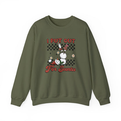 I Put Out For Santa Sweatshirt, Funny Christmas Sweatshirt, Funny Santa Sweatshirt - PopCultureByDesign36