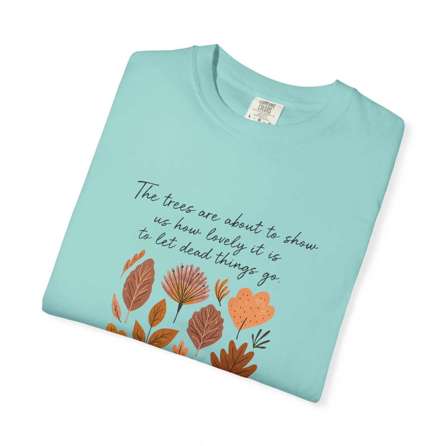 Boho Poem Fall Leaves T-shirt, Fall Shirt, Unisex Fall Top