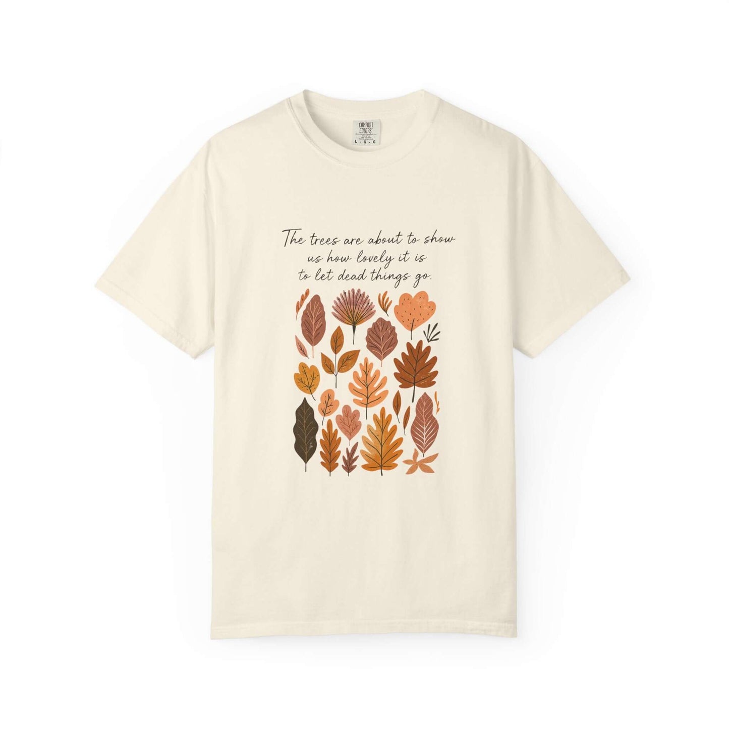 Boho Poem Fall Leaves T-shirt, Fall Shirt, Unisex Fall Top