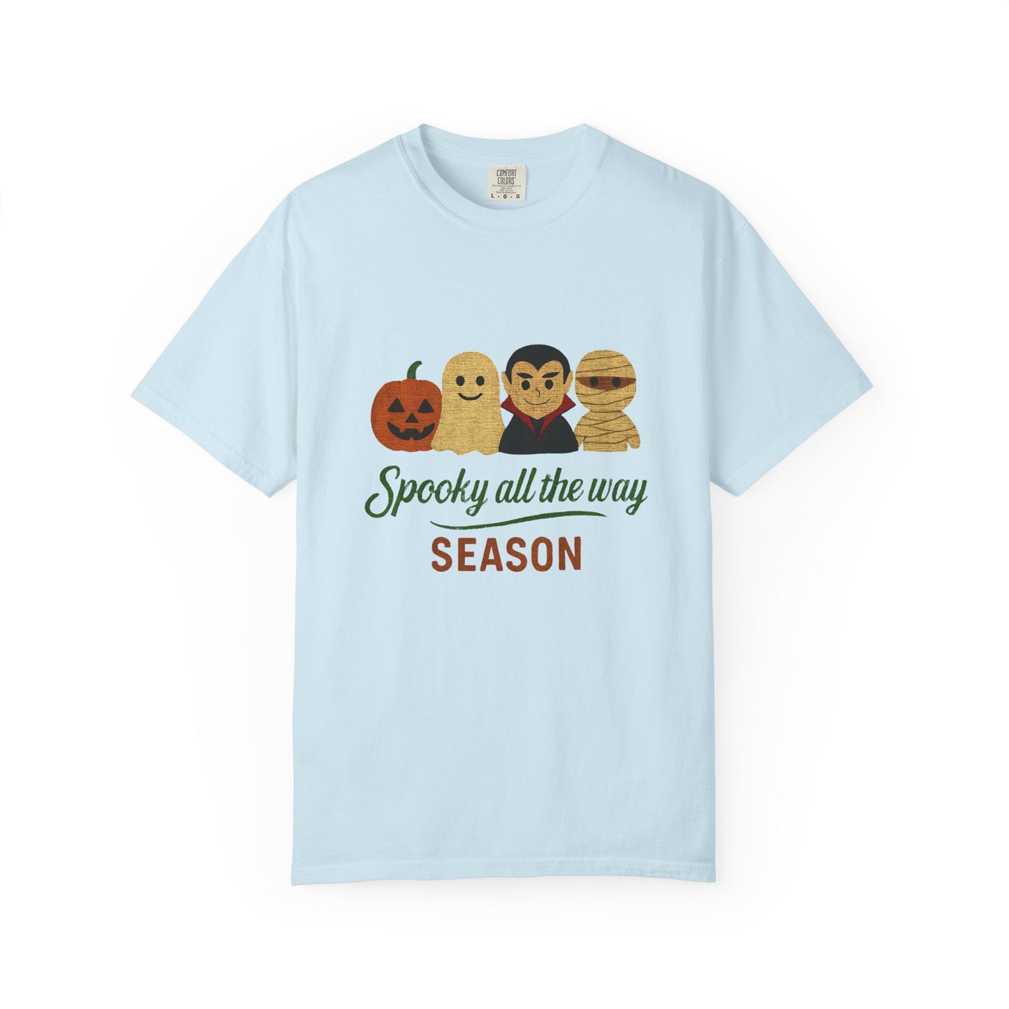 Spooky All The Way Halloween T-shirt, Pumpkin, Ghost, Dracula, Mummy Shirt - PopCultureByDesign36