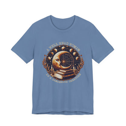 Reading Shirt, Librarian Shirt, Celestial Shirt, Book Lover Tee - PopCultureByDesign36