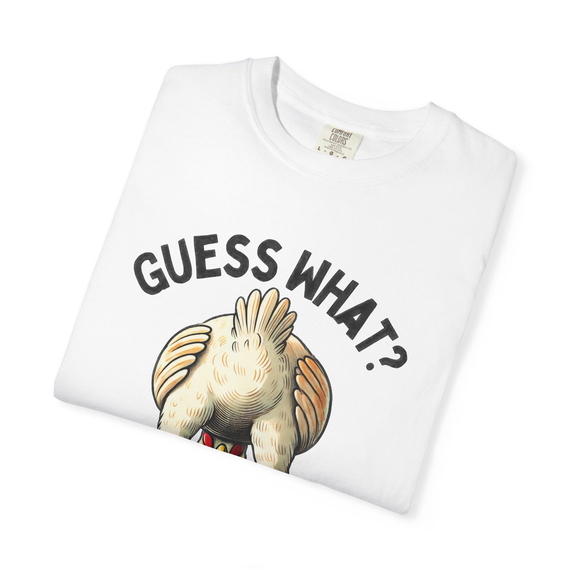 Funny Guess What Chicken Butt Humorous Chicken Lover Tee, Dad Joke Shirt - PopCultureByDesign36