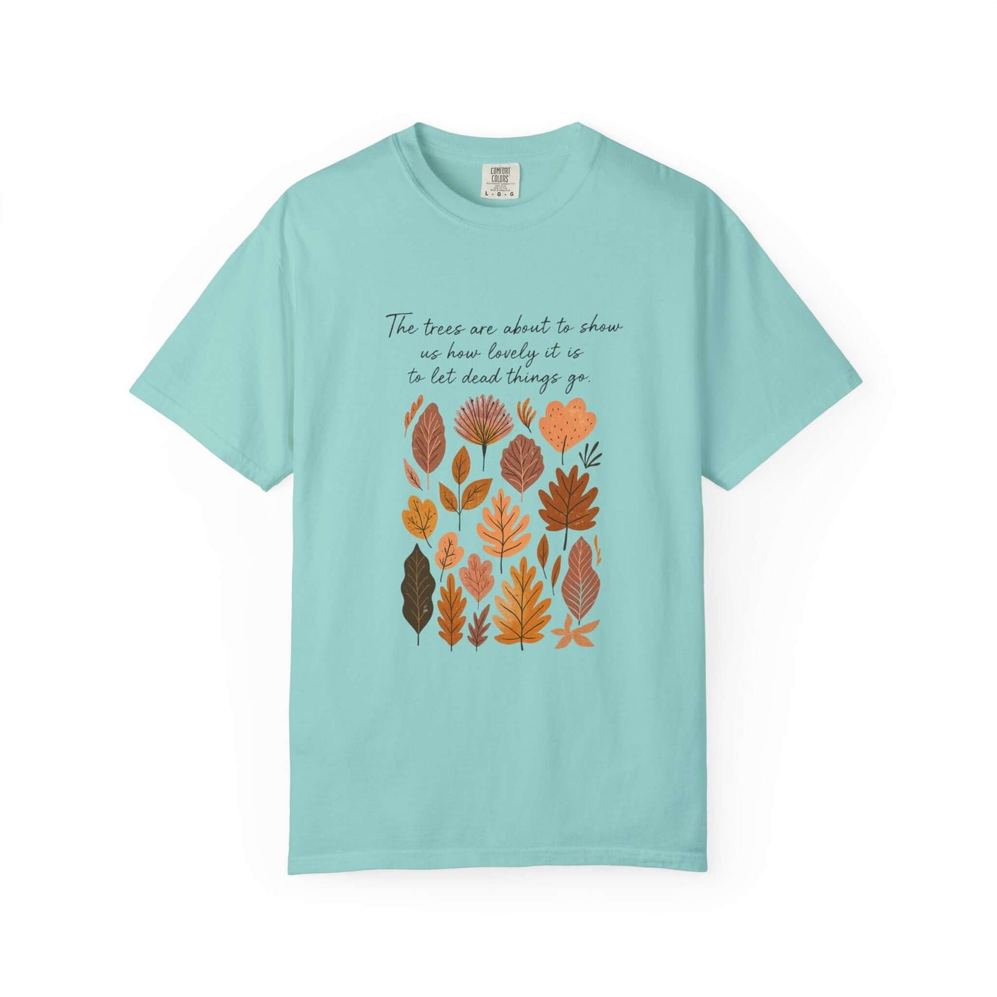 Boho Poem Fall Leaves T-shirt, Fall Shirt, Unisex Fall Top