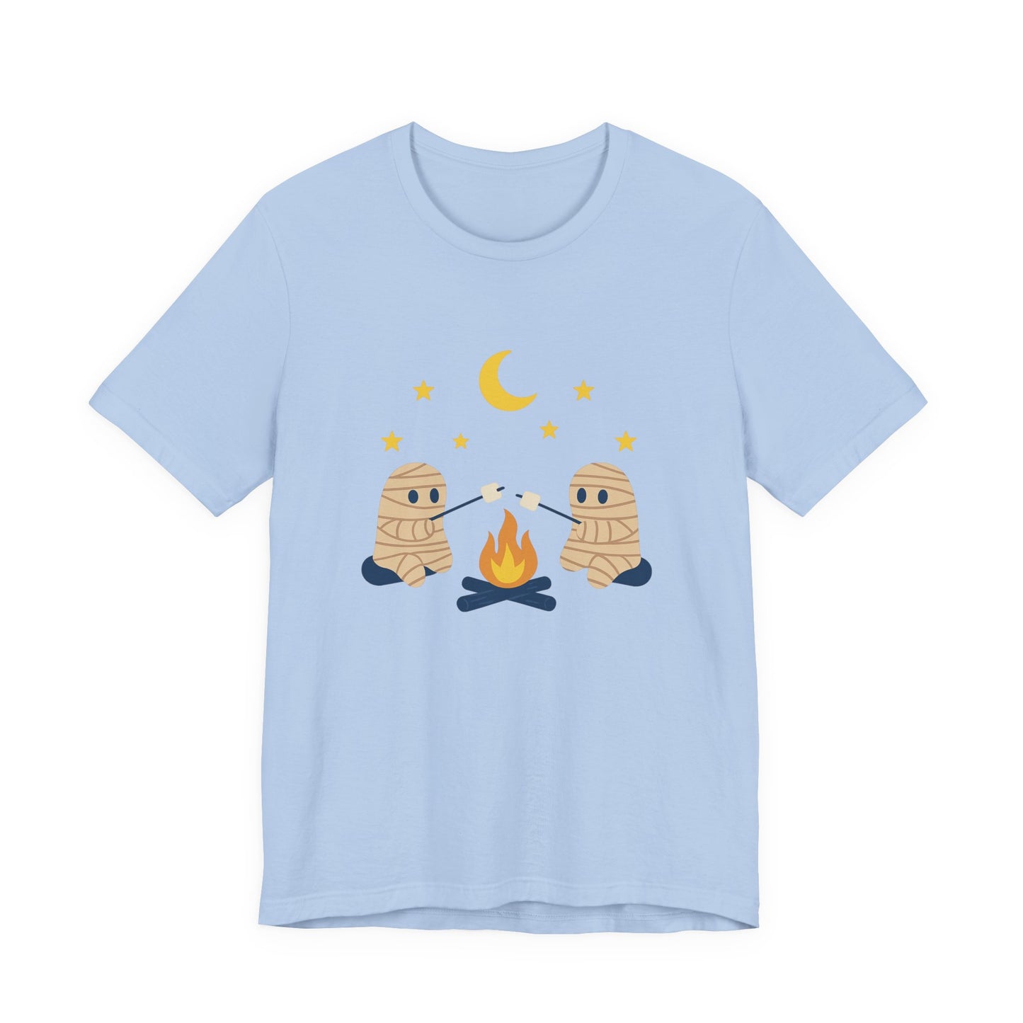 Camping Mummy Tee, Halloween Shirt, Spooky Camping Top - PopCultureByDesign36