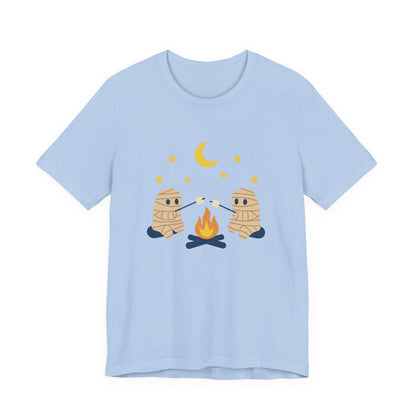 Camping Mummy Tee, Halloween Shirt, Spooky Camping Top - PopCultureByDesign36