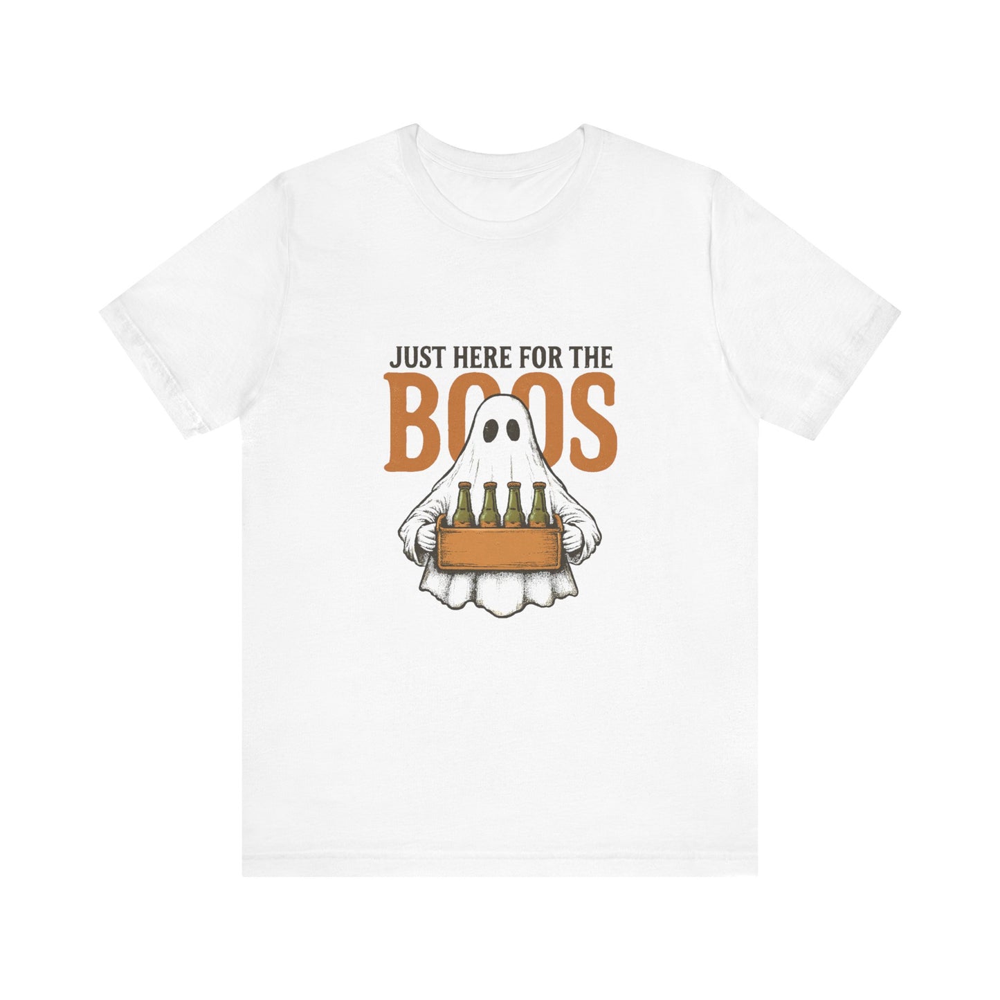 Halloween Shirt, I'm Just Here For The Boos Shirt, Halloween Ghost Shirt - PopCultureByDesign36
