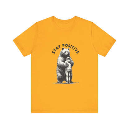 Stay Positive Bear Hug Shirt, Mental Health Shirt, Bear Hug Tee - PopCultureByDesign36