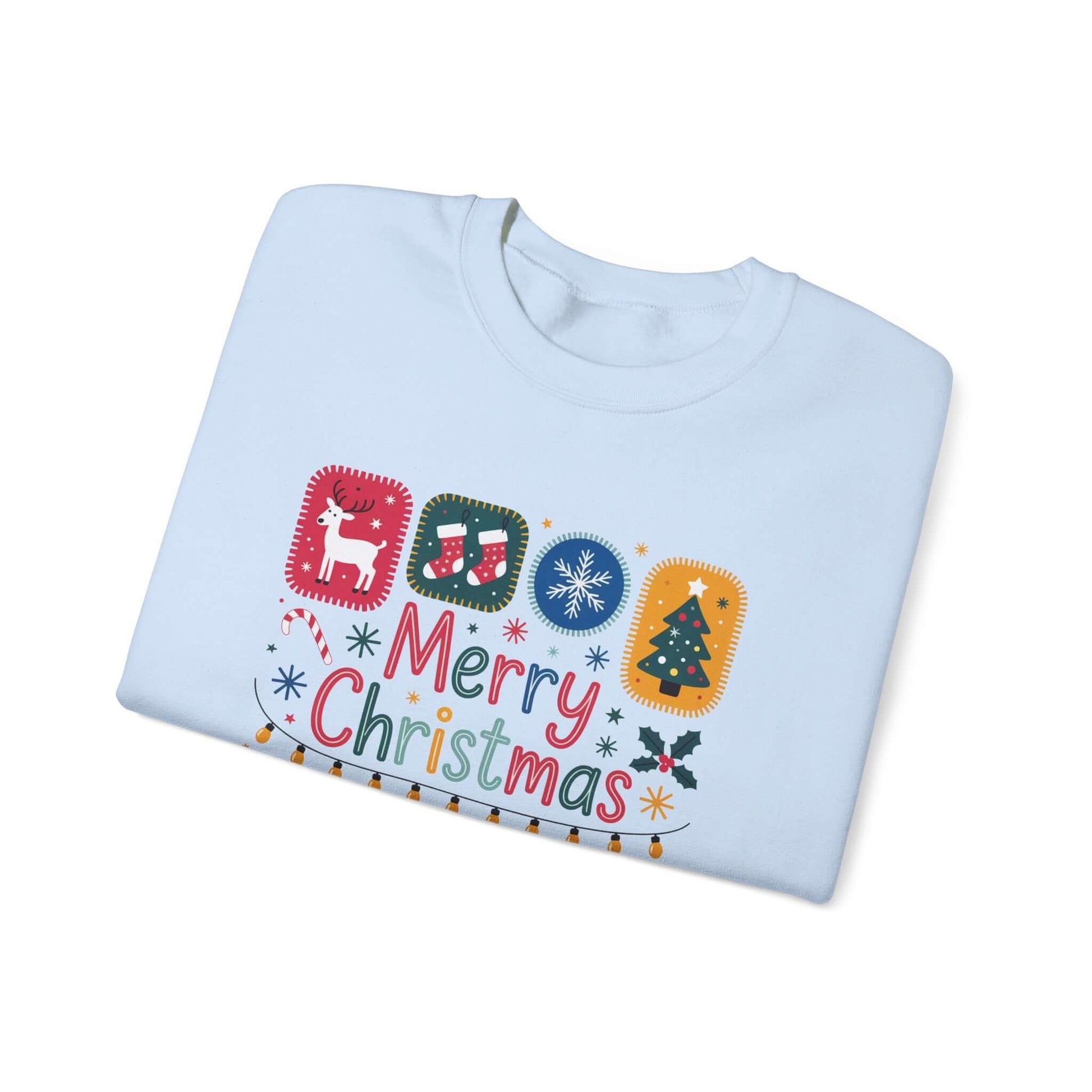 Christmas Cute Collage Sweatshirt, Winter Collage Seasonal Sweatshirt - PopCultureByDesign36