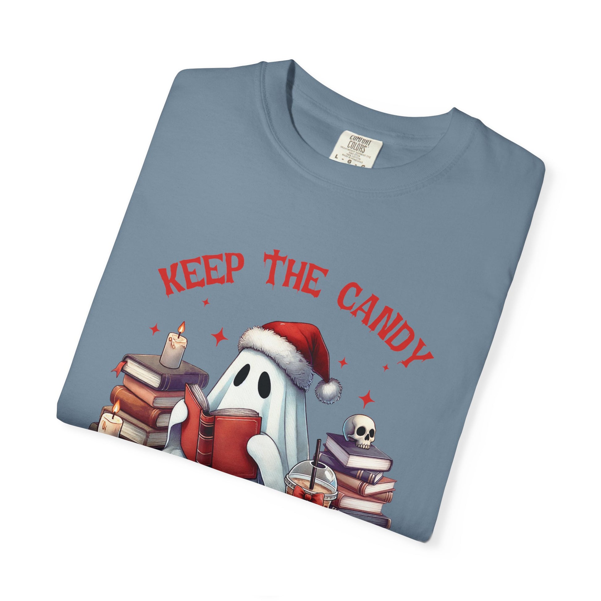 Retro Ghost Reading Books shirt, Librarian Ghost Halloween, Halloween Tee - PopCultureByDesign36