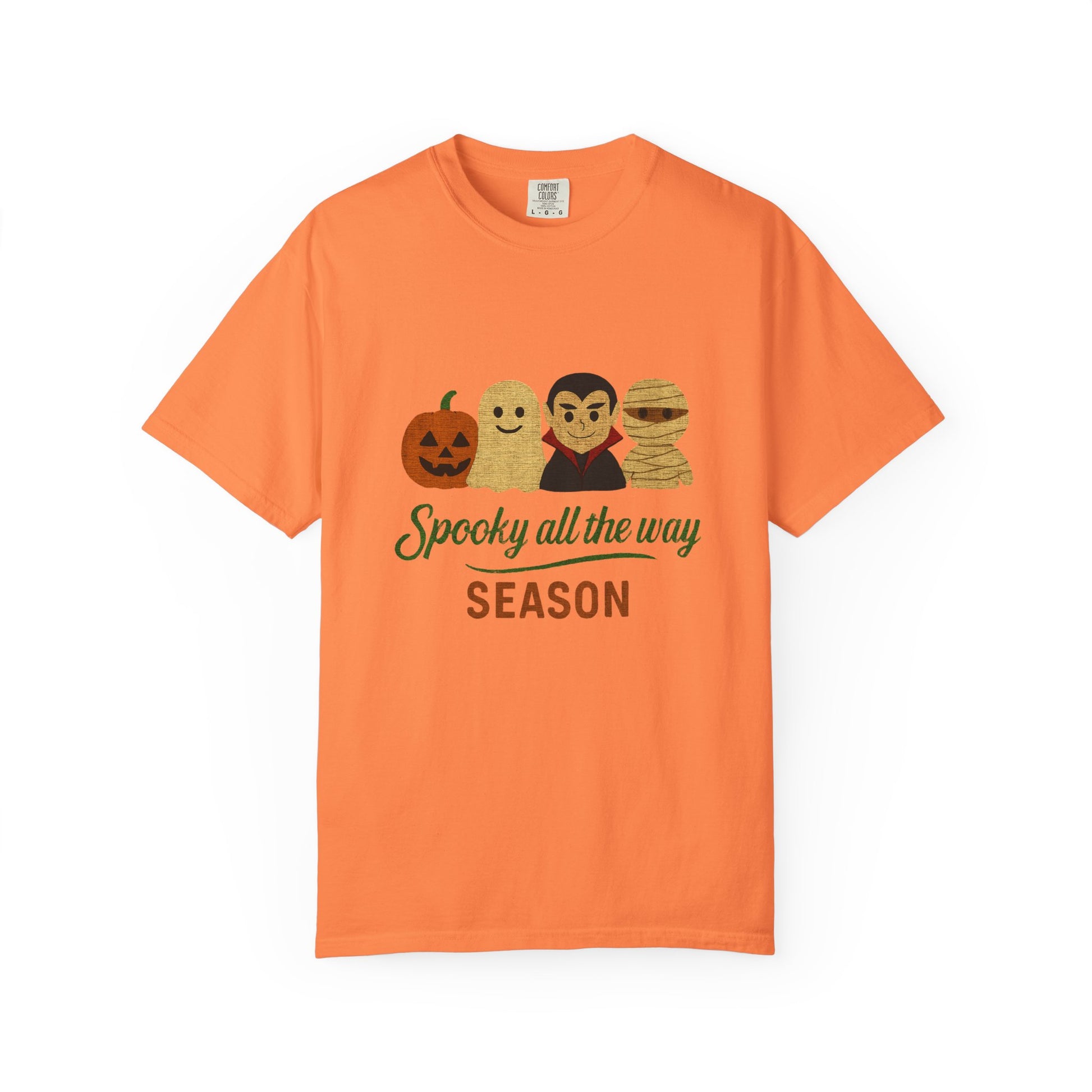 Spooky All The Way Halloween T-shirt, Pumpkin, Ghost, Dracula, Mummy Shirt - PopCultureByDesign36