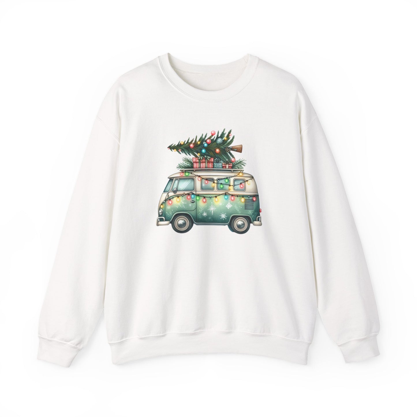 Jingle All The Way Sweatshirt, Christmas Family Sweater, Christmas Van Sweatshirt - PopCultureByDesign36