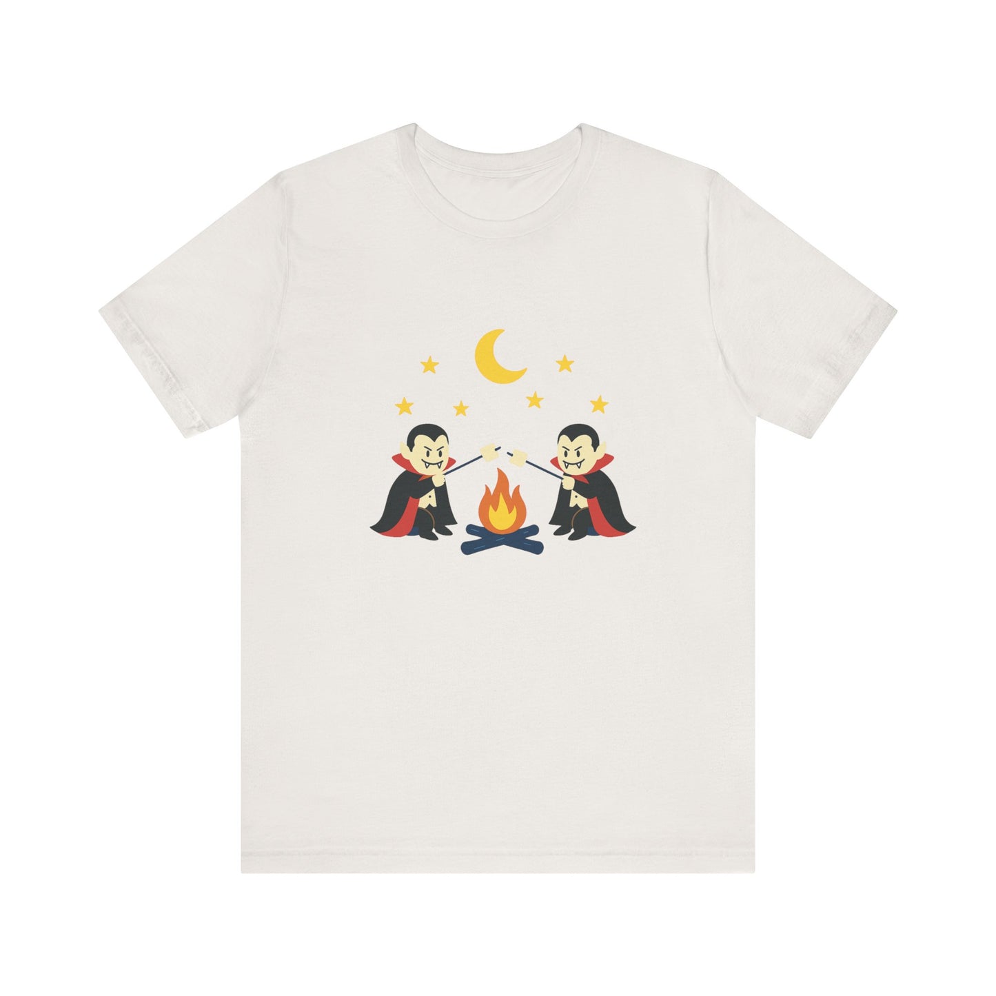 Camping Dracula Tee, Halloween Shirt, Spooky Camping Top - PopCultureByDesign36