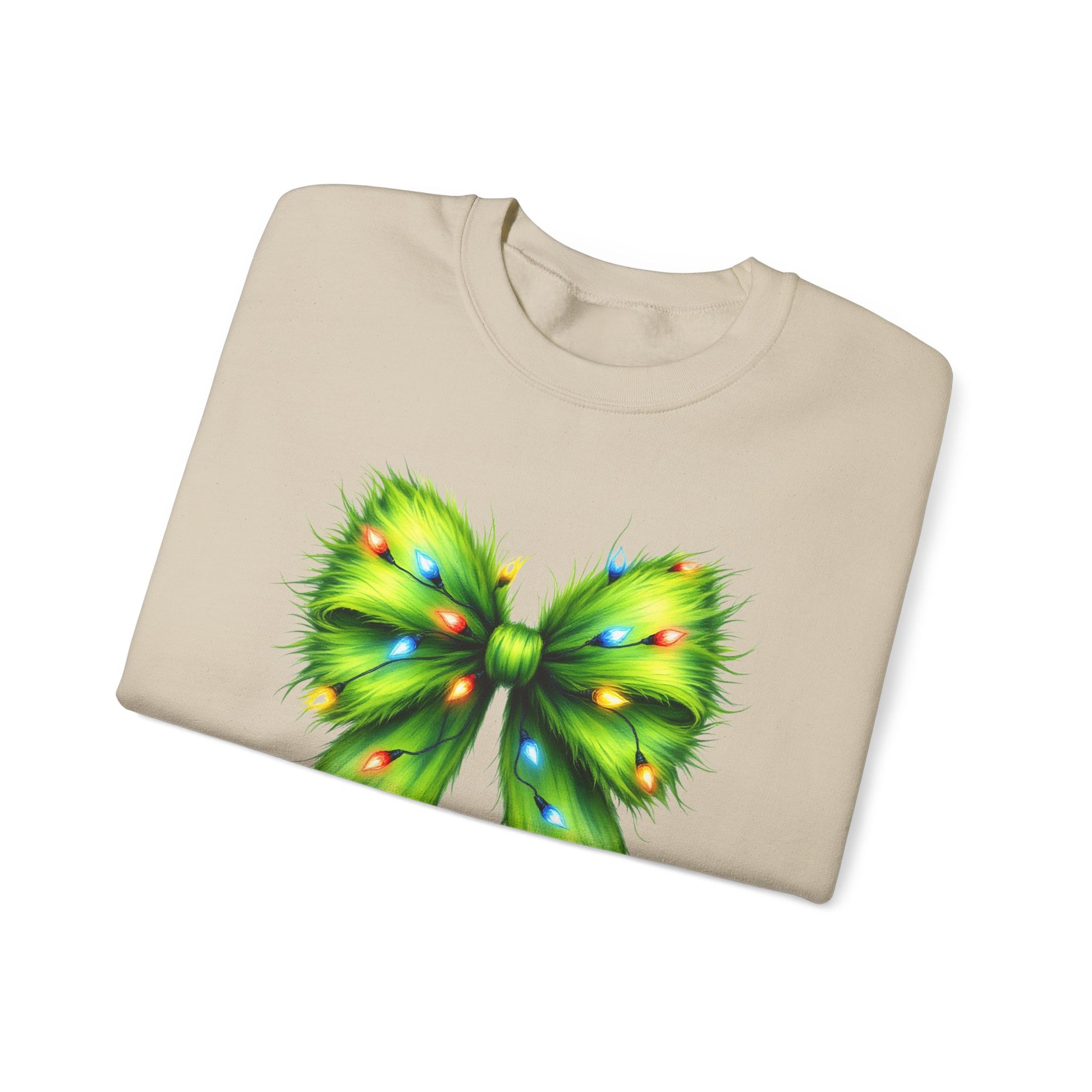 Christmas Bow Sweatshirt, Funny Holiday Sweatshirt, Coquette Christmas Bow - PopCultureByDesign36