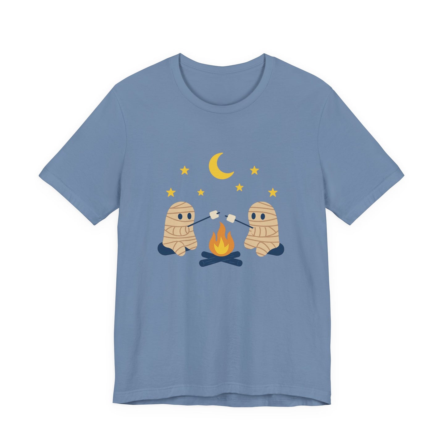 Camping Mummy Tee, Halloween Shirt, Spooky Camping Top - PopCultureByDesign36