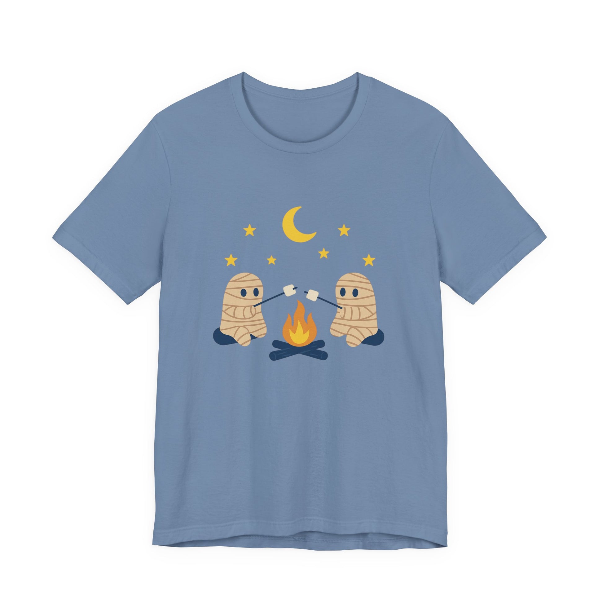 Camping Mummy Tee, Halloween Shirt, Spooky Camping Top - PopCultureByDesign36