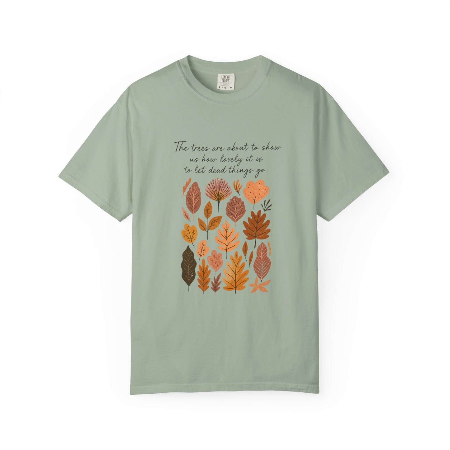 Boho Poem Fall Leaves T-shirt, Fall Shirt, Unisex Fall Top