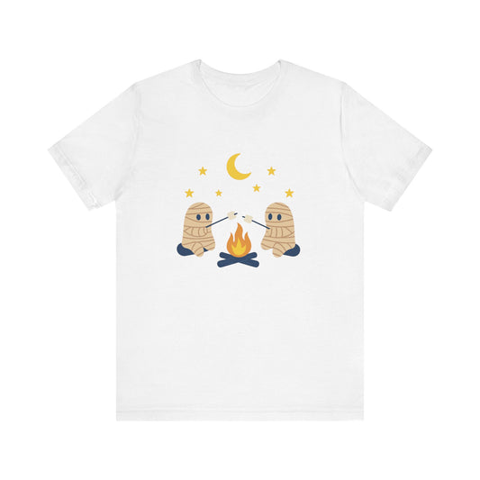 Camping Mummy Tee, Halloween Shirt, Spooky Camping Top - PopCultureByDesign36