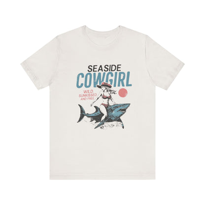 Seaside cowgirl retro summer Shirt, Western beach Shirt, Wild sunkissed Shirt - PopCultureByDesign36