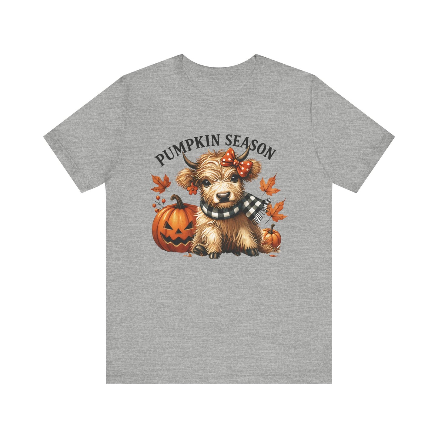 Pumpkin season, cute highland cow, baby cow shirt, Cute Cow shirt - PopCultureByDesign36