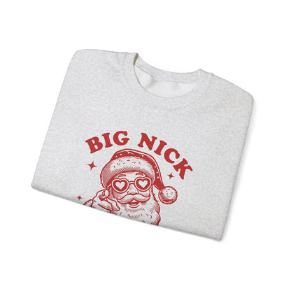 Big Nick Energy Christmas Shirt, Santa Inspired, Funny Santa Sweatshirt - PopCultureByDesign36