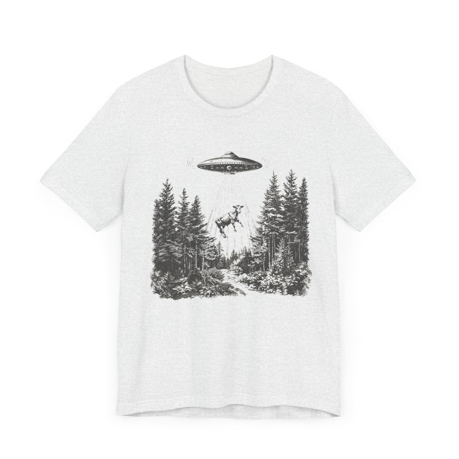 Ufo Cow Shirt, Retro T-Shirt, Vintage Cow Ufo TShirt, Ufo Graphic Tee - PopCultureByDesign36