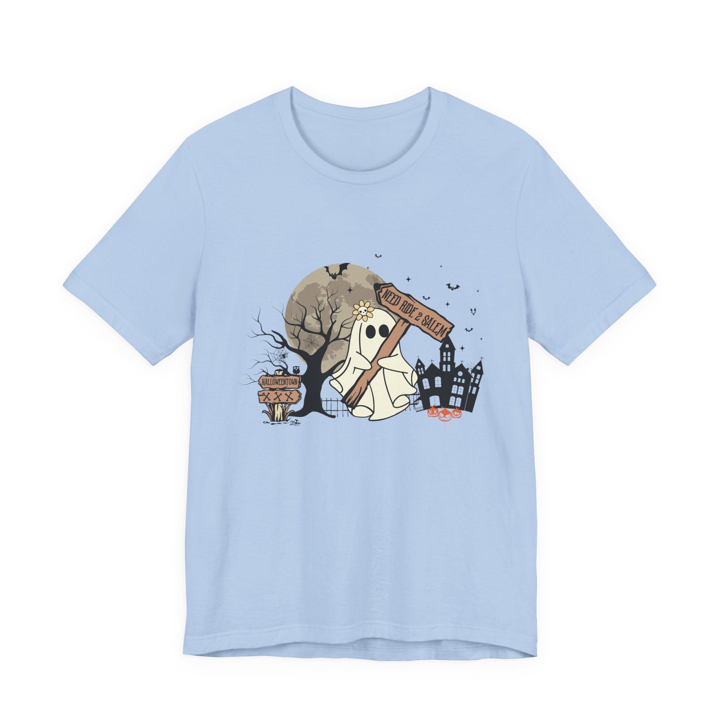 Funny Ghost Needing a Ride, Funny Ghost Shirt, Hitchhiking Ghost Shirt - PopCultureByDesign36